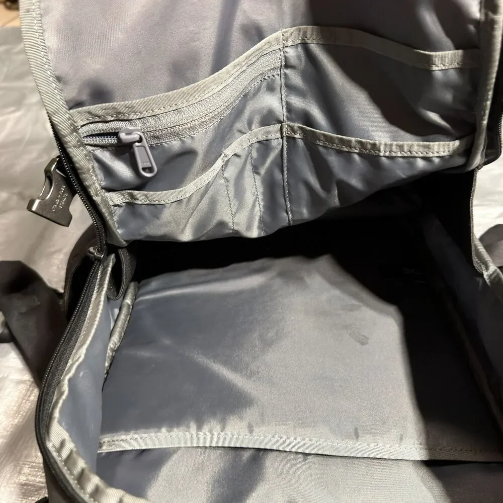 Timbuk2 Authority Laptop Backpack Gray Commuter Travel Bag Organizer Water Bottl